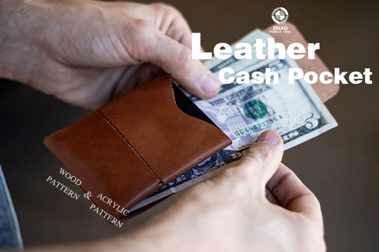 Stitchless Card Wallet Die Cutter – Veg-Tan Leather Wallet Pattern Tool, 3 x 3.875 in Finished Size