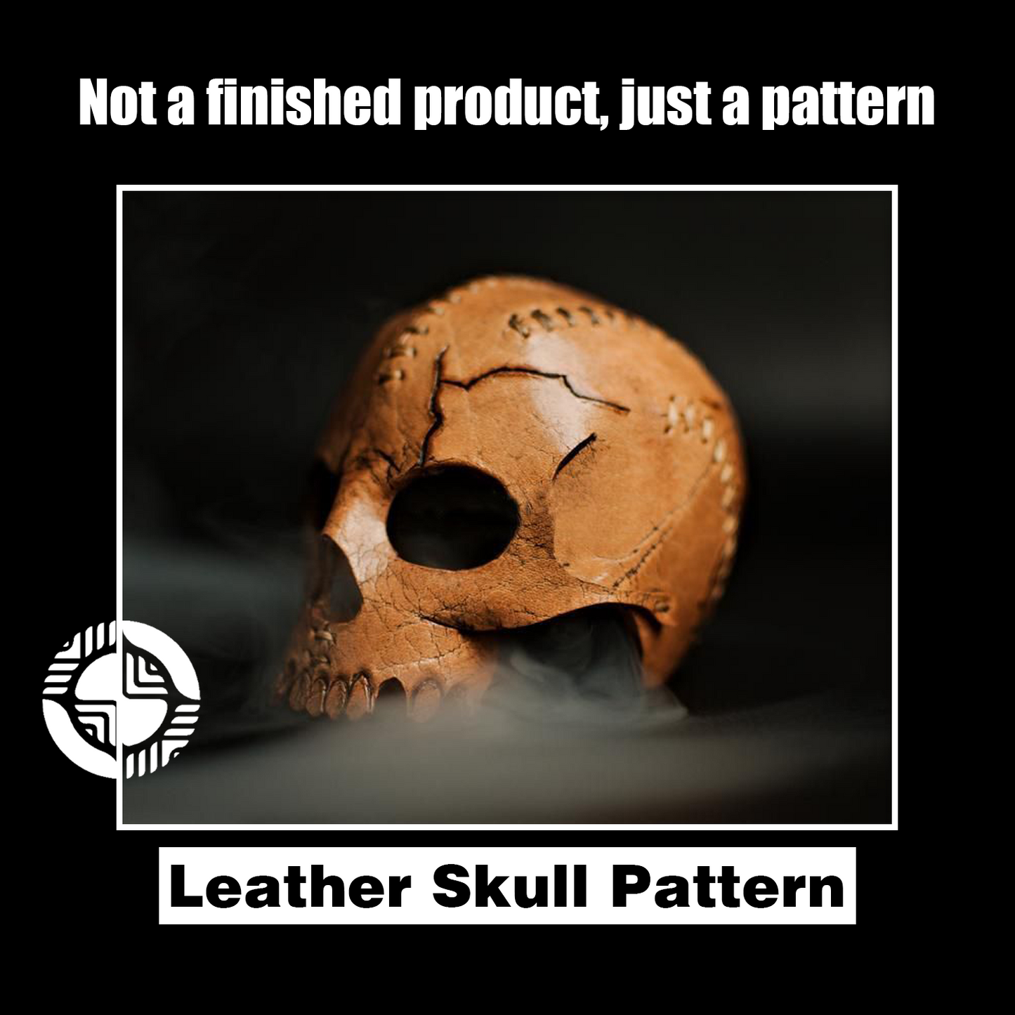 Skull Candle Holder Leather Craft Die Cutter – DIY Halloween Skull Decor Ornament Pattern Tool, Wood/Acrylic Mold or Acrylic/Kraft Template