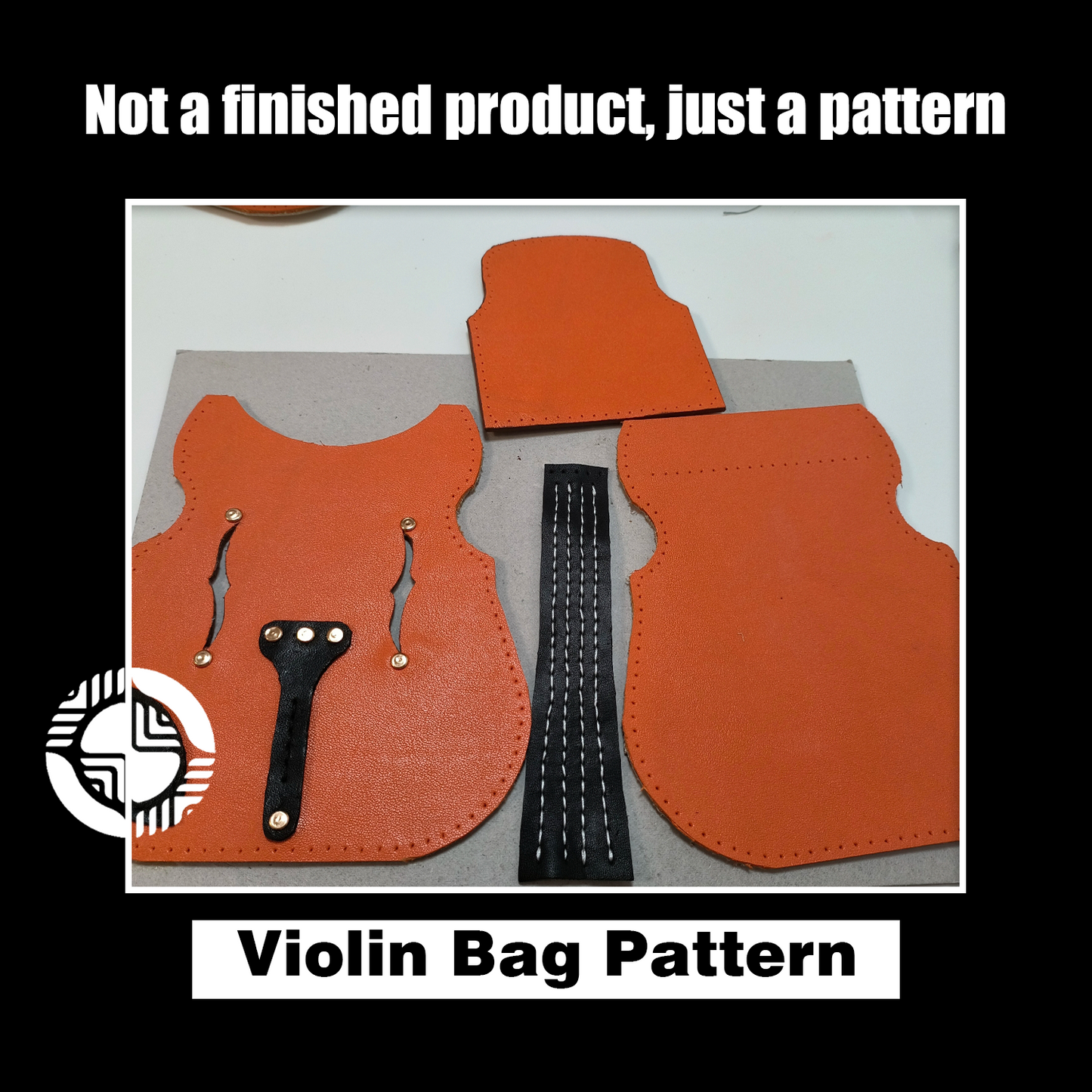 Mini Violin Leather Bag Die Cutter – DIY Violin-Shaped Leather Purse Craft Pattern Tool, Wood/Acrylic Mold or Acrylic/Kraft Template, 15 cm Finished Width