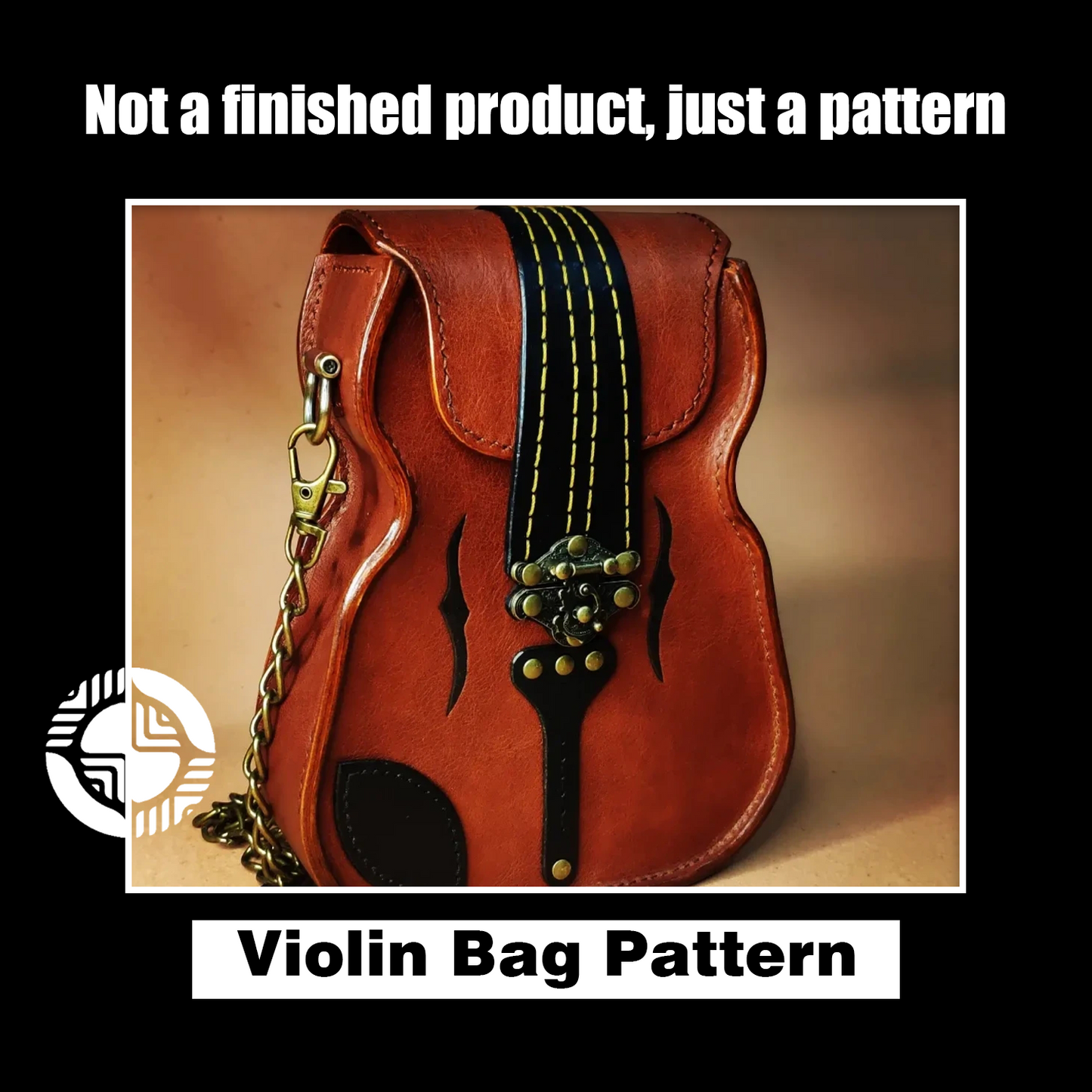 Mini Violin Leather Bag Die Cutter – DIY Violin-Shaped Leather Purse Craft Pattern Tool, Wood/Acrylic Mold or Acrylic/Kraft Template, 15 cm Finished Width
