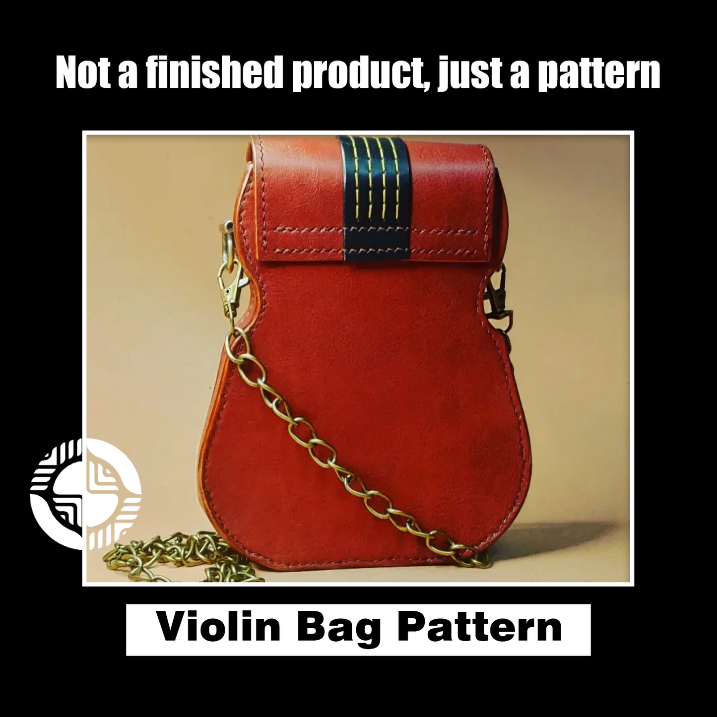Mini Violin Leather Bag Die Cutter – DIY Violin-Shaped Leather Purse Craft Pattern Tool, Wood/Acrylic Mold or Acrylic/Kraft Template, 15 cm Finished Width