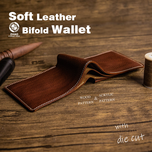 Short Leather Wallet Die Cutter – Card Holder Craft Pattern Tool, 12 x 9.5 cm Finished Size