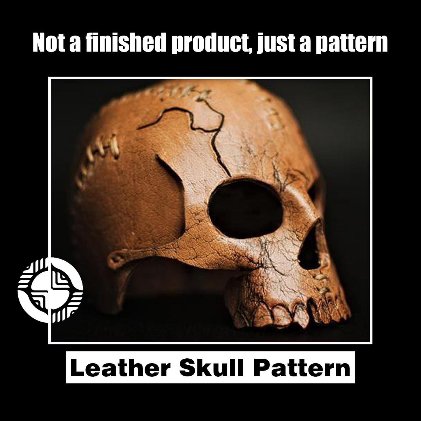 Skull Candle Holder Leather Craft Die Cutter – DIY Halloween Skull Decor Ornament Pattern Tool, Wood/Acrylic Mold or Acrylic/Kraft Template