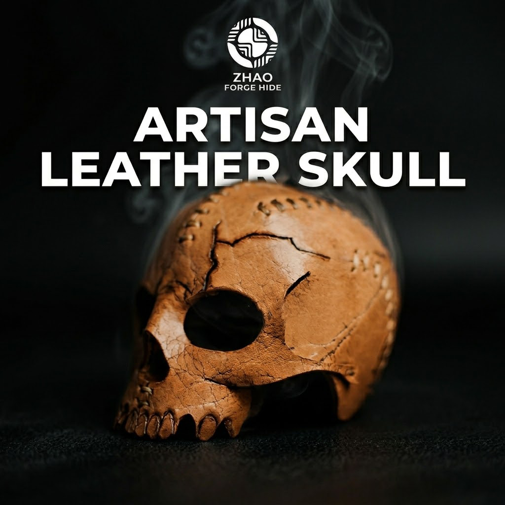 Skull Candle Holder Leather Craft Die Cutter – DIY Halloween Skull Decor Ornament Pattern Tool, Wood/Acrylic Mold or Acrylic/Kraft Template