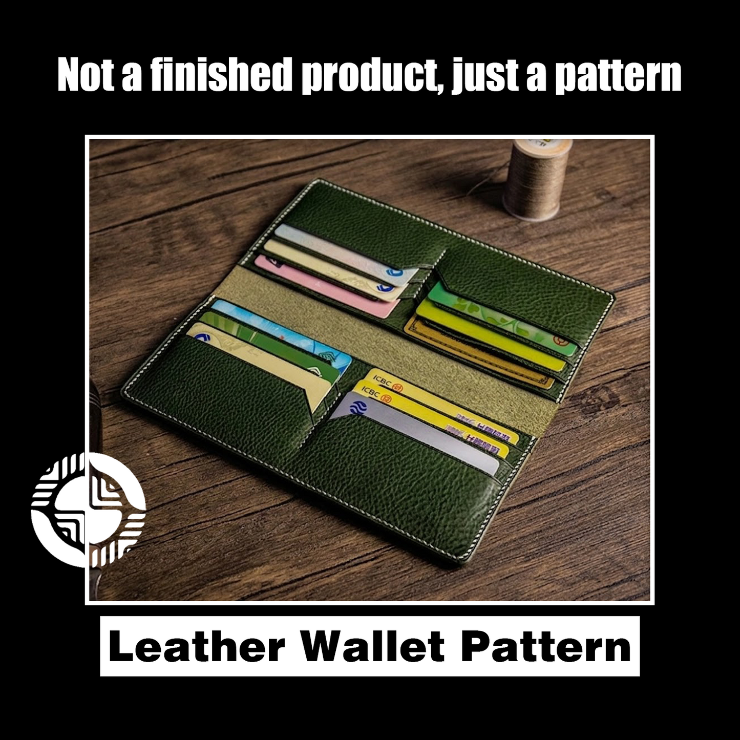 Long Leather Wallet Die Cutter – Multi Card Slot Billfold Pattern Tool, 19 x 9.5 cm Finished Size