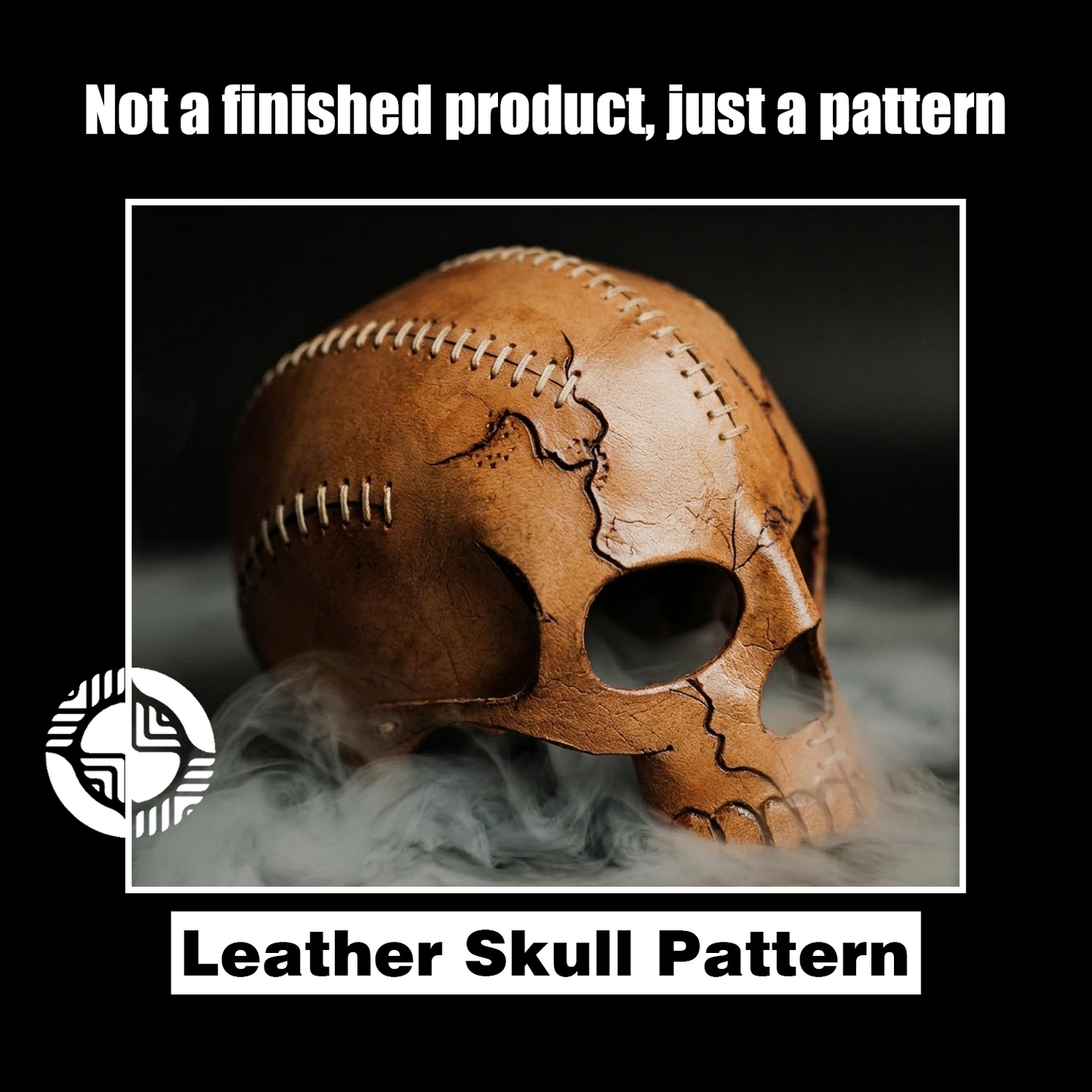 Skull Candle Holder Leather Craft Die Cutter – DIY Halloween Skull Decor Ornament Pattern Tool, Wood/Acrylic Mold or Acrylic/Kraft Template