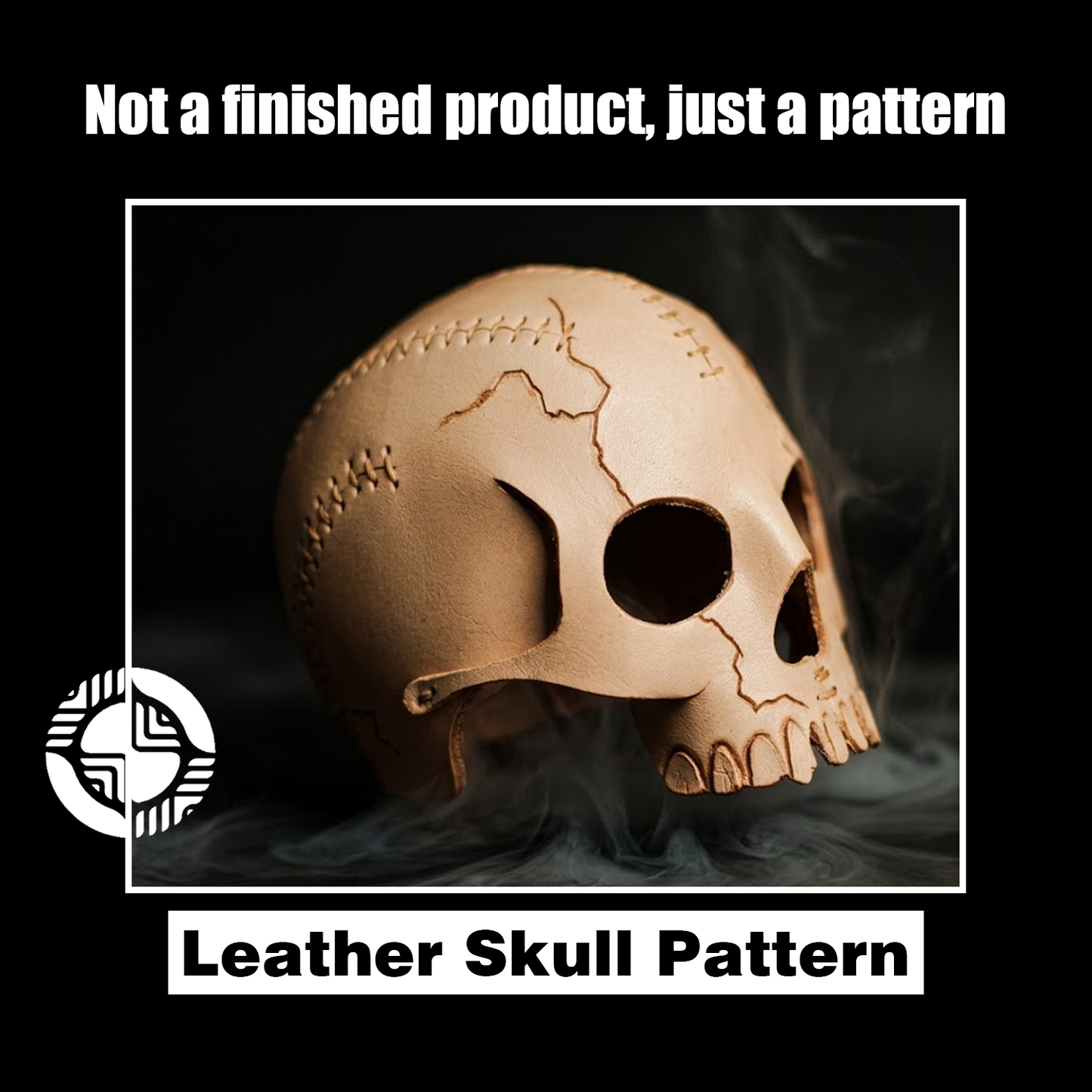 Skull Candle Holder Leather Craft Die Cutter – DIY Halloween Skull Decor Ornament Pattern Tool, Wood/Acrylic Mold or Acrylic/Kraft Template