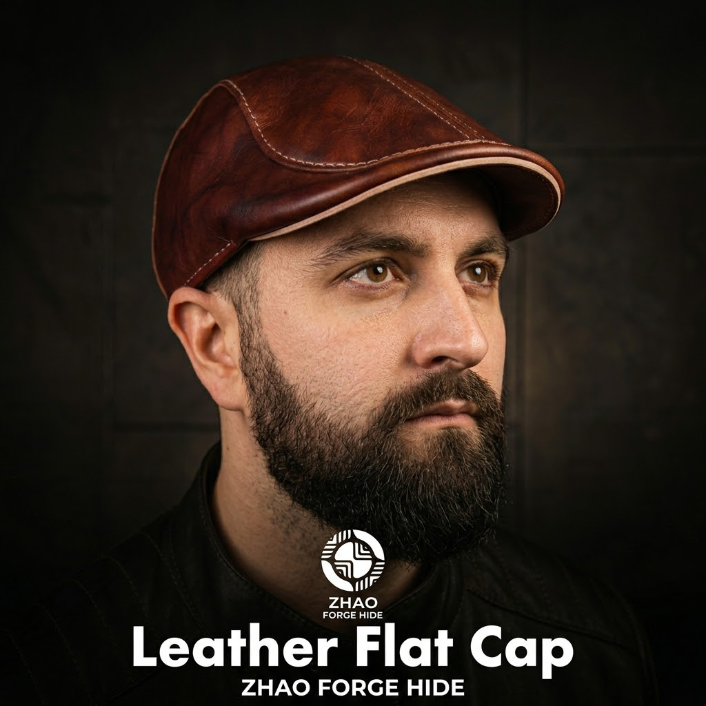 Flat Brim Leather Cap Die Cutter – DIY Leather Baseball Hat Craft Pattern Tool, Wood/Acrylic Mold or Acrylic/Kraft Template, 55–62.5 cm Head Size