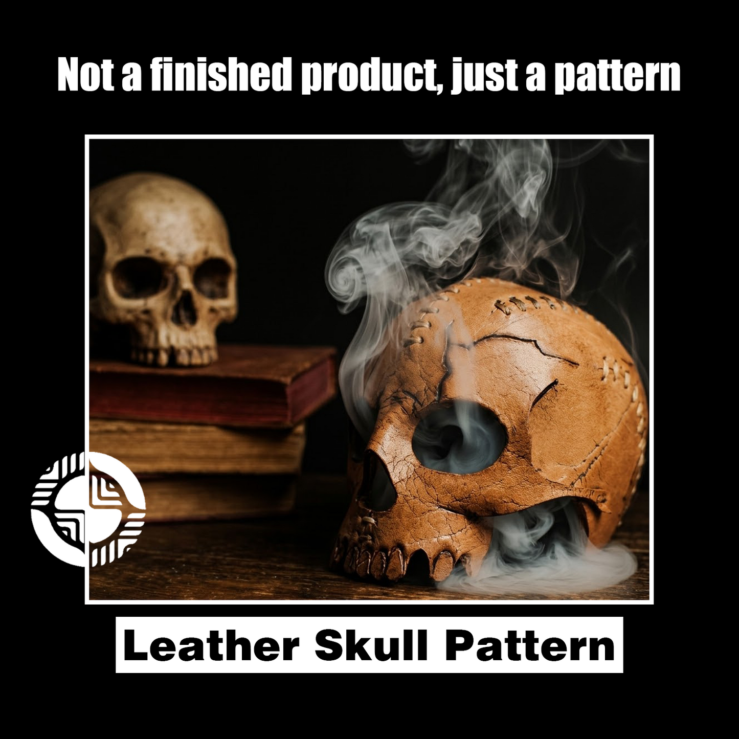 Skull Candle Holder Leather Craft Die Cutter – DIY Halloween Skull Decor Ornament Pattern Tool, Wood/Acrylic Mold or Acrylic/Kraft Template