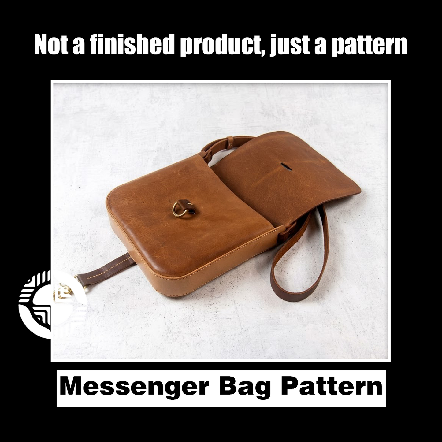 American Messenger Leather Bag Die Cutter – DIY Leather Shoulder Bag Craft Pattern Tool, Wood/Acrylic Mold or Acrylic/Kraft Template