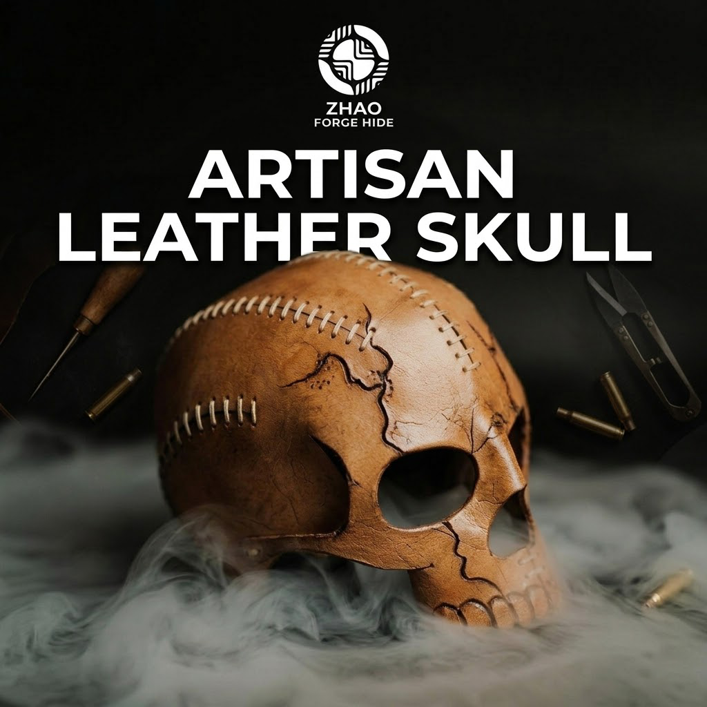 Skull Candle Holder Leather Craft Die Cutter – DIY Halloween Skull Decor Ornament Pattern Tool, Wood/Acrylic Mold or Acrylic/Kraft Template