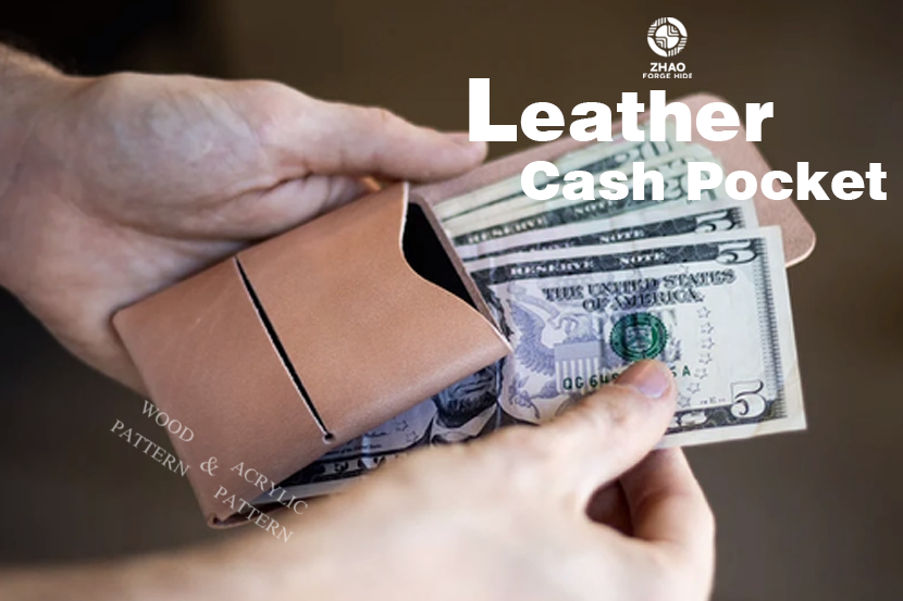 Stitchless Card Wallet Die Cutter – Veg-Tan Leather Wallet Pattern Tool, 3 x 3.875 in Finished Size