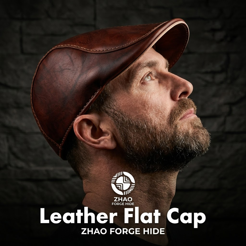 Flat Brim Leather Cap Die Cutter – DIY Leather Baseball Hat Craft Pattern Tool, Wood/Acrylic Mold or Acrylic/Kraft Template, 55–62.5 cm Head Size