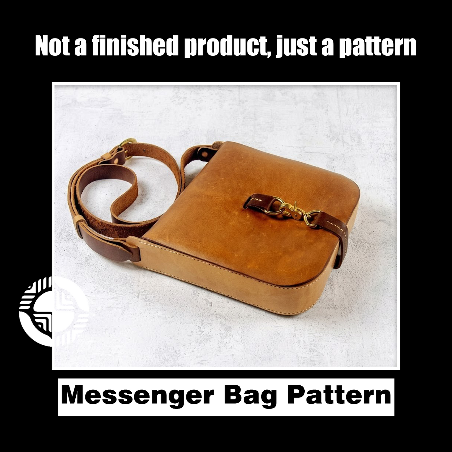 American Messenger Leather Bag Die Cutter – DIY Leather Shoulder Bag Craft Pattern Tool, Wood/Acrylic Mold or Acrylic/Kraft Template