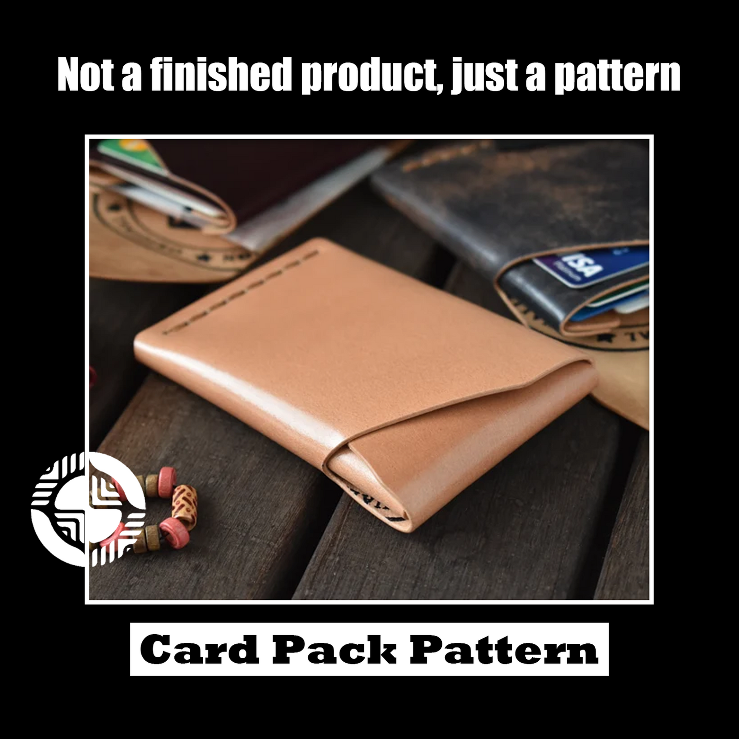 DIY Leather Card Holder Die Cutter – Custom Wooden & Acrylic Mold Template for Wallet Craft, 3 x 4 in Finished Size
