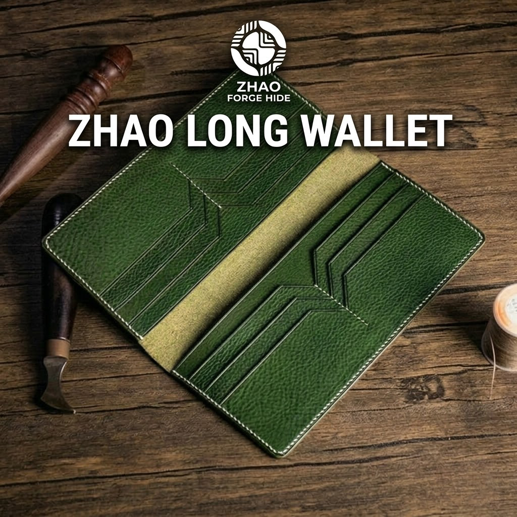 Long Leather Wallet Die Cutter – Multi Card Slot Billfold Pattern Tool, 19 x 9.5 cm Finished Size