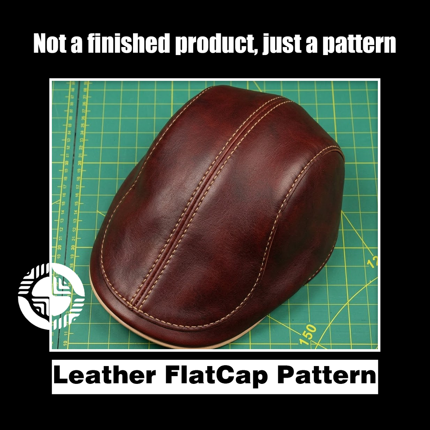 Flat Brim Leather Cap Die Cutter – DIY Leather Baseball Hat Craft Pattern Tool, Wood/Acrylic Mold or Acrylic/Kraft Template, 55–62.5 cm Head Size