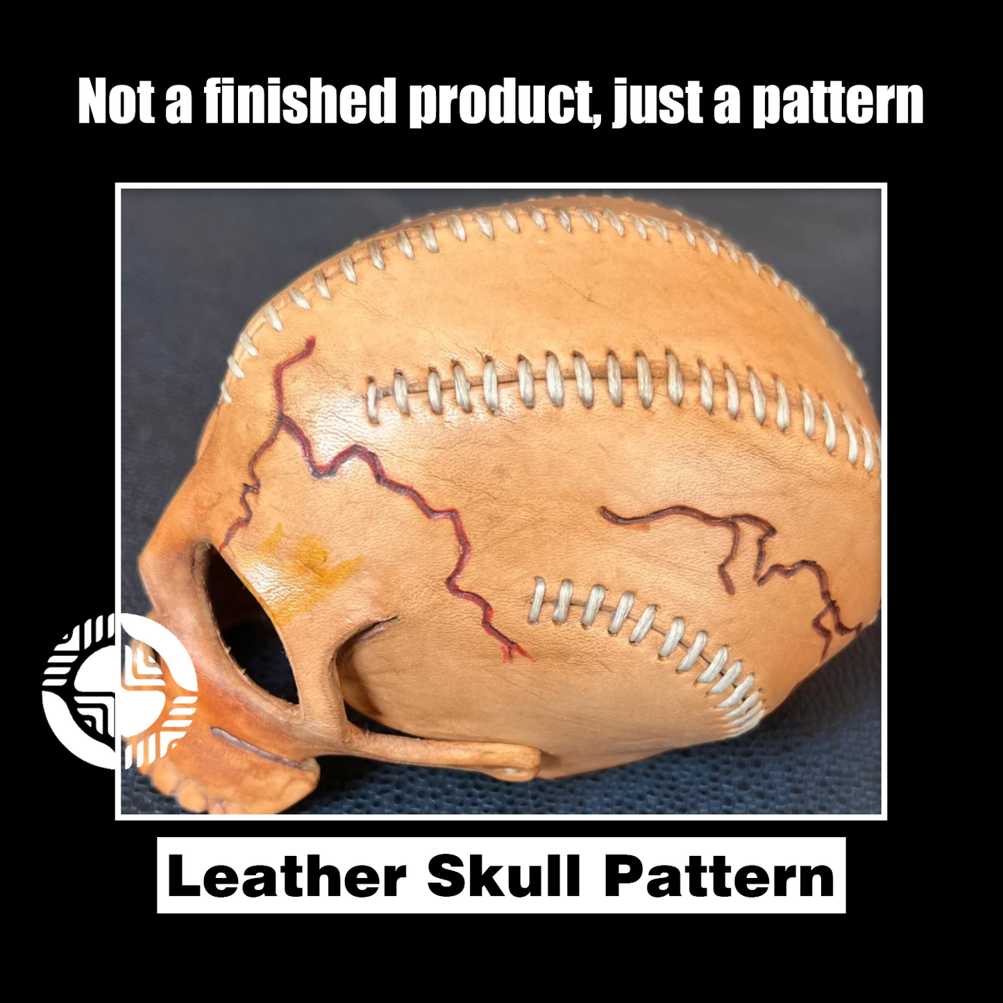 Skull Candle Holder Leather Craft Die Cutter – DIY Halloween Skull Decor Ornament Pattern Tool, Wood/Acrylic Mold or Acrylic/Kraft Template