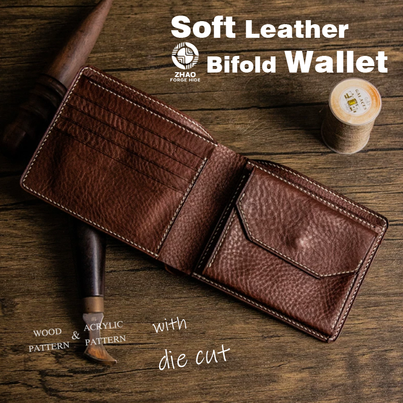 Short Leather Wallet Die Cutter – Card Holder Craft Pattern Tool, 12 x 9.5 cm Finished Size