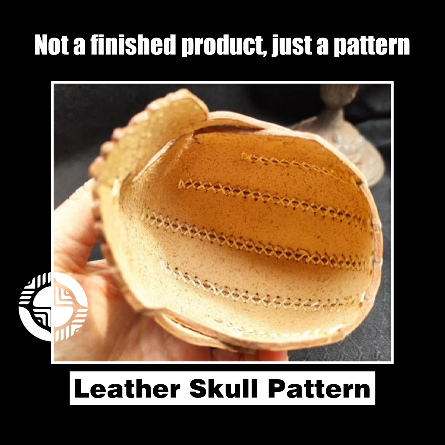 Skull Candle Holder Leather Craft Die Cutter – DIY Halloween Skull Decor Ornament Pattern Tool, Wood/Acrylic Mold or Acrylic/Kraft Template