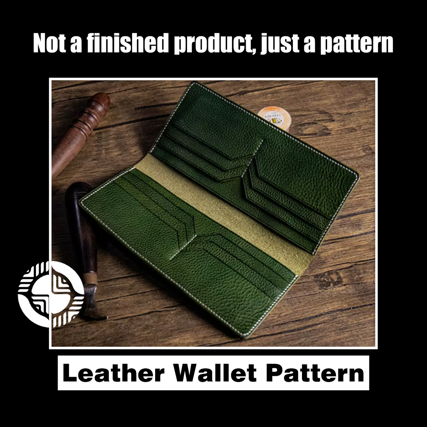 Long Leather Wallet Die Cutter – Multi Card Slot Billfold Pattern Tool, 19 x 9.5 cm Finished Size