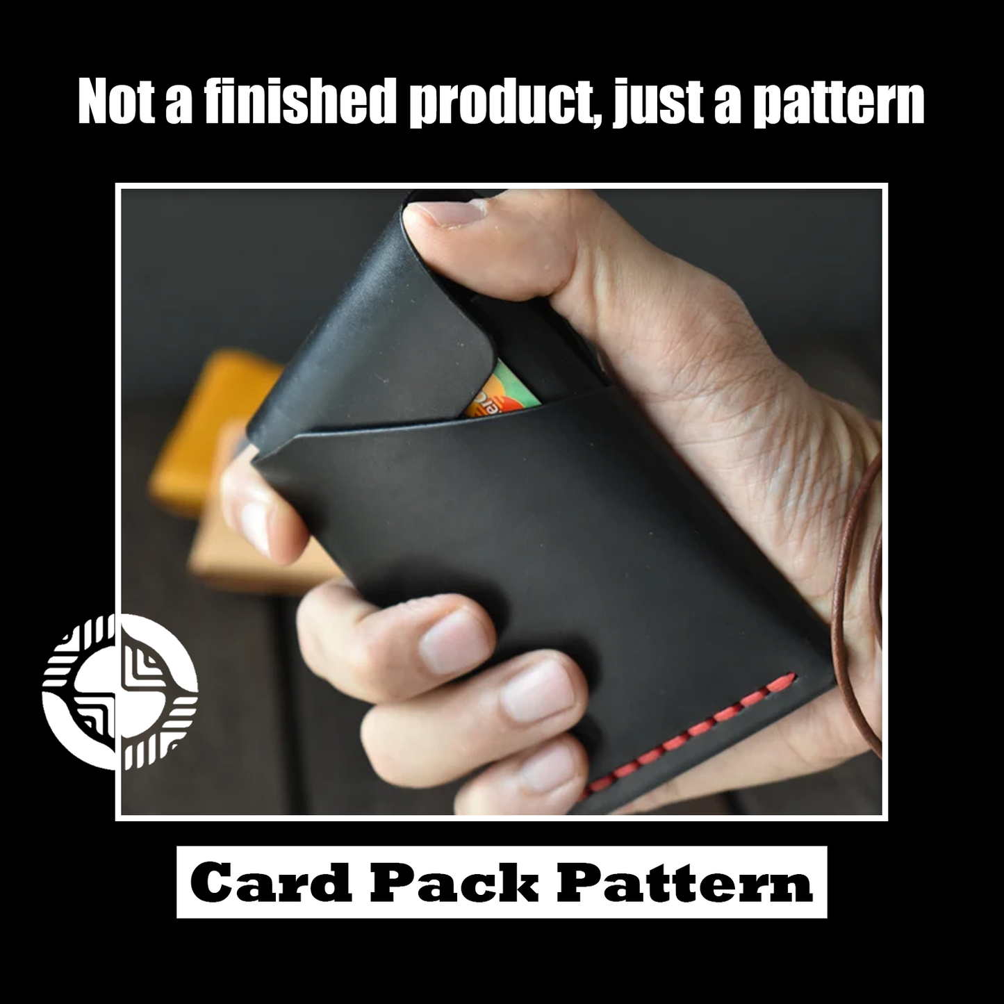 DIY Leather Card Holder Die Cutter – Custom Wooden & Acrylic Mold Template for Wallet Craft, 3 x 4 in Finished Size