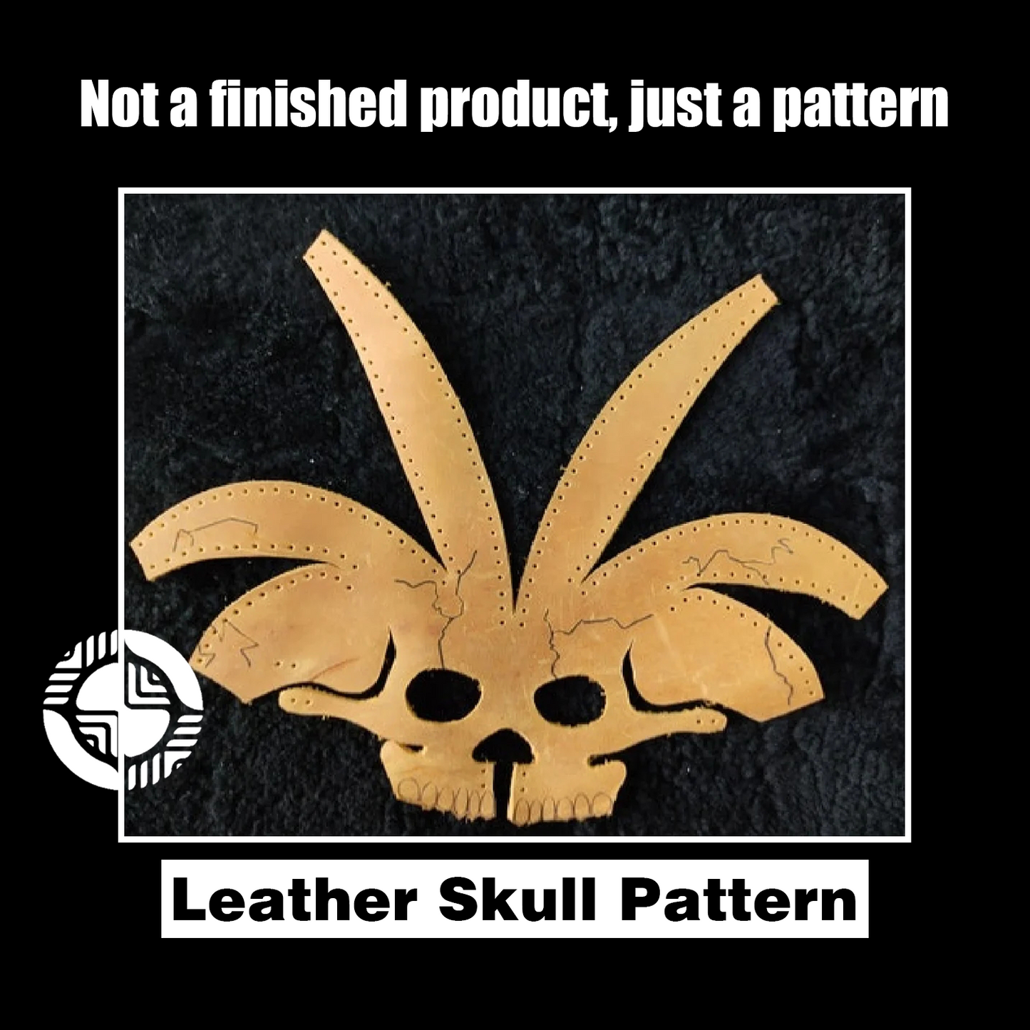 Skull Candle Holder Leather Craft Die Cutter – DIY Halloween Skull Decor Ornament Pattern Tool, Wood/Acrylic Mold or Acrylic/Kraft Template