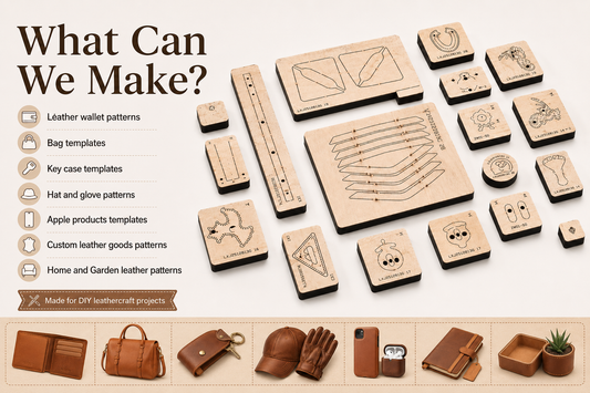 Custom Leathercraft Die Cutter & Template Service – Wood Die Mold, Acrylic Die Mold, Acrylic Template, Kraft Paper Pattern