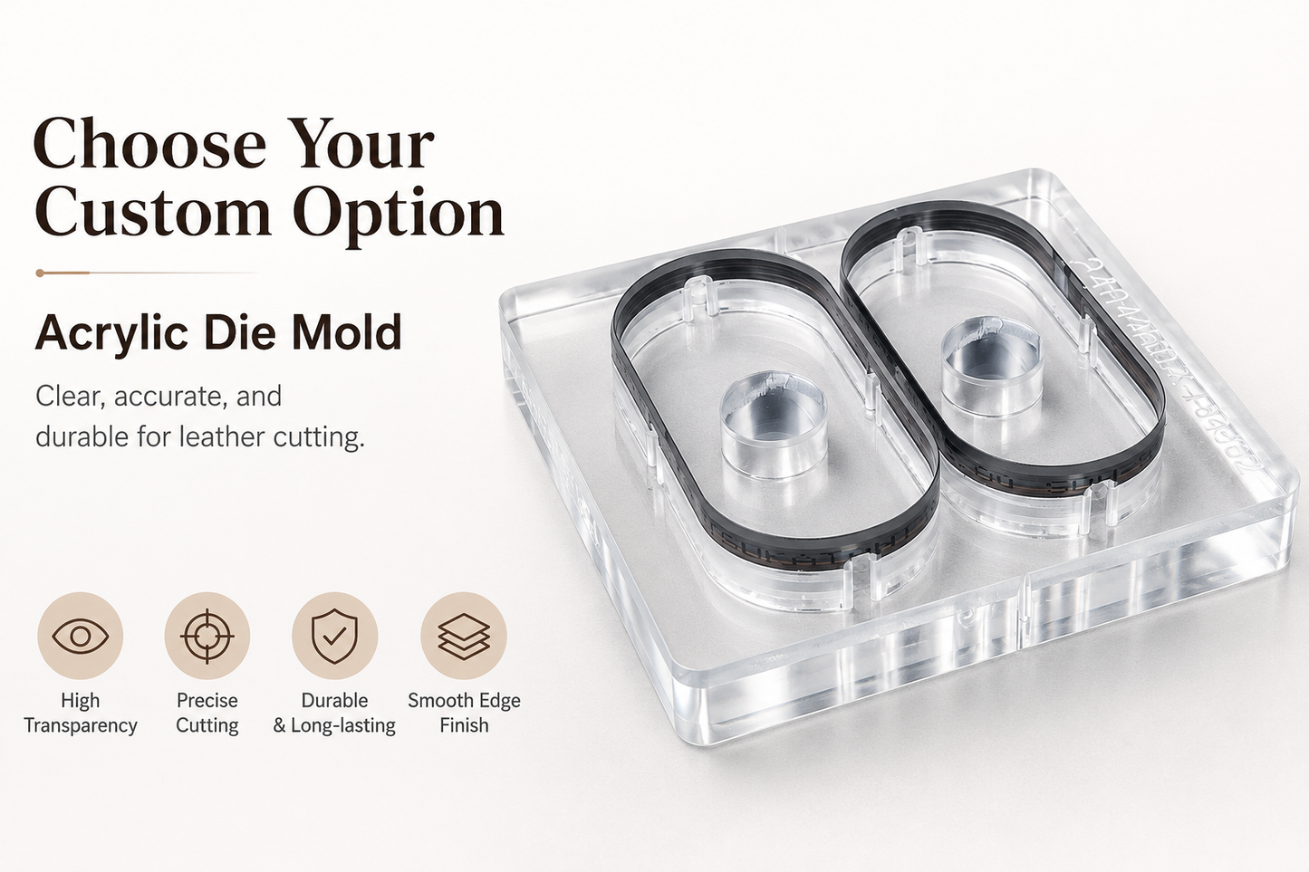 Custom Leathercraft Die Cutter & Template Service – Wood Die Mold, Acrylic Die Mold, Acrylic Template, Kraft Paper Pattern